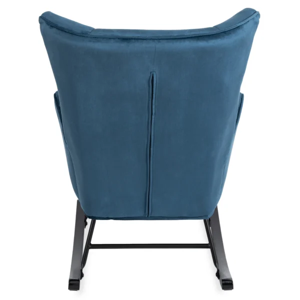 Scaun balansoar JACKSON din velur albastru marin