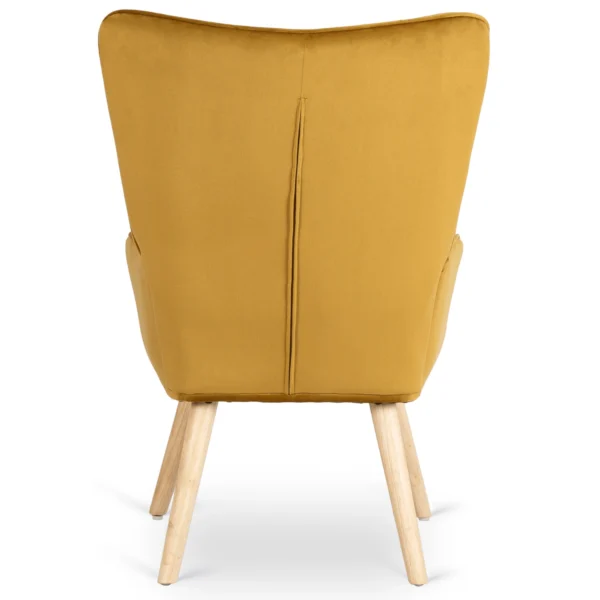 product-3063-5 Scaun LOZANO cu suport pentru picioare, velur muștar