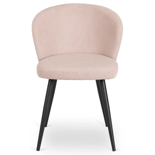 Scaun HAILEY din catifea roz