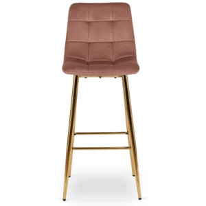 Hocker ARIEL Velur roz — MOBILA