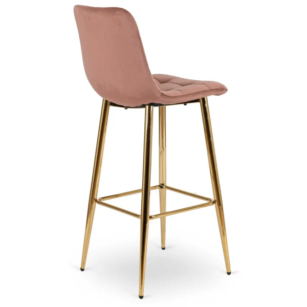 Hocker ARIEL Velur roz — MOBILA