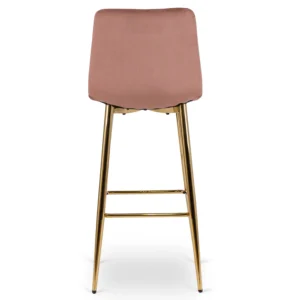 Hocker ARIEL Velur roz — MOBILA