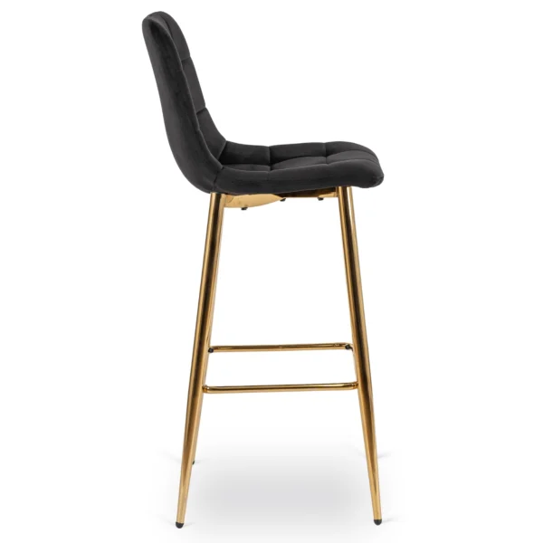 Hocker ARIEL Velur negru — MOBILA