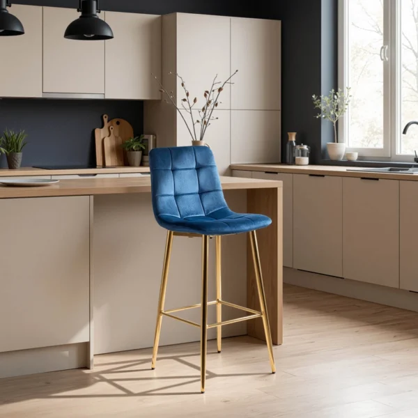 product-3072-0-1 Hocker ARIEL Albastru marin Velur — MOBILA