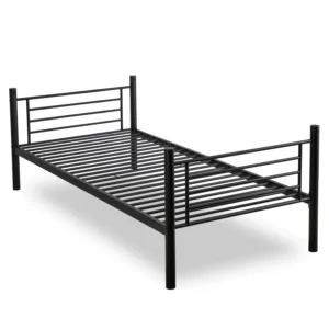 Pat supraetajat RODEZ 90x200 pentru copii, negru