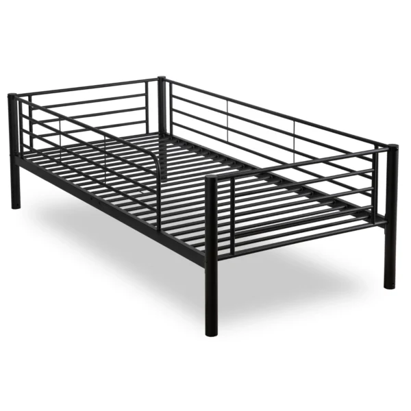 Pat supraetajat RODEZ 90x200 pentru copii, negru