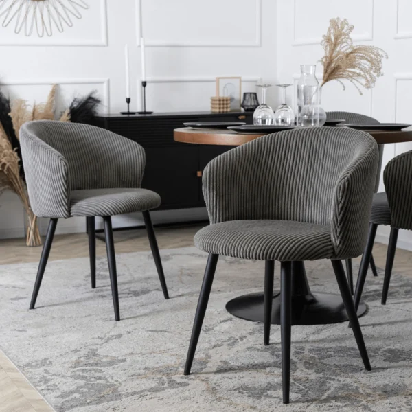 product-3074-2 Scaun TAYLOR din catifea gri