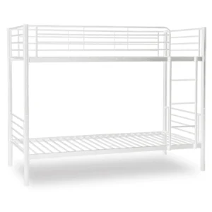 Pat supraetajat RODEZ 90x200 pentru copii, alb