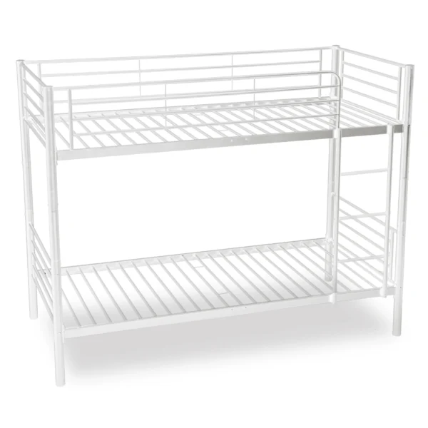 Pat supraetajat RODEZ 90x200 pentru copii, alb