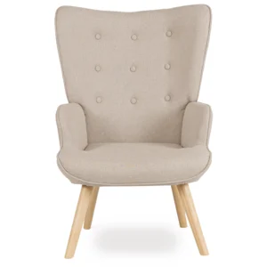 product-3076-2 Fotoliu de relaxare LOZANO 2 cu suport pentru picioare, bej — Fotolii cu taburet