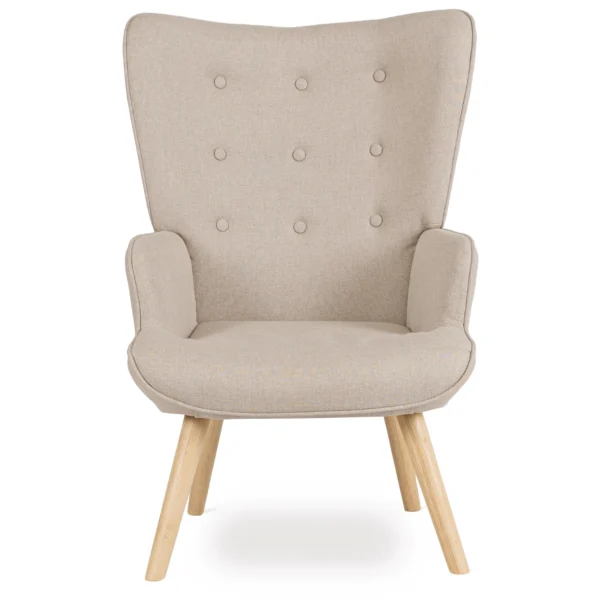 product-3076-2 Fotoliu de relaxare LOZANO 2 cu suport pentru picioare, bej — Fotolii cu taburet