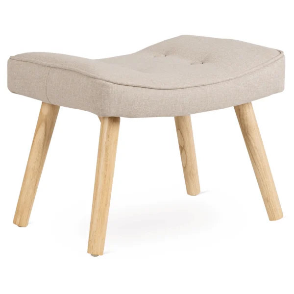 product-3076-6 Fotoliu de relaxare LOZANO 2 cu suport pentru picioare, bej — Fotolii cu taburet