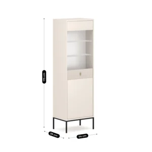 product-3078-4 MARCOS Vitrină din sticlă Kashmir cu caneluri