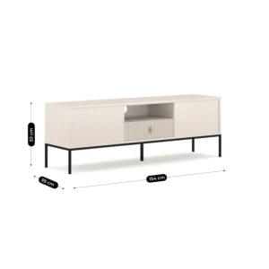 MARCOS 154 cm Dulap TV, canelat, Kashmir