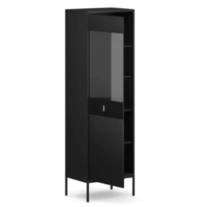 product-3083-1 Vitrină din sticlă neagră cu caneluri MARCOS