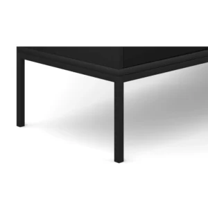 Dulap TV MARCOS, 154 cm, canelat, negru