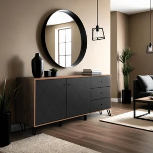 CASSANDER MAX Masă Negru