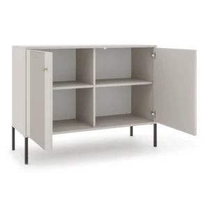 Comodă SOFT, 104 cm, două uși, canelată, Kashmir