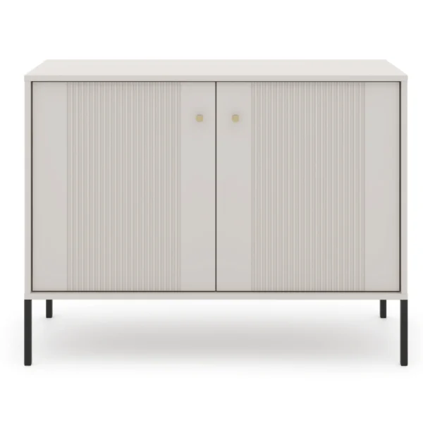 Comodă SOFT, 104 cm, două uși, canelată, Kashmir