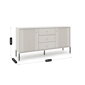 product-3090-4 Comodă SOFT, 154 cm, două uși, canelată, Kashmir