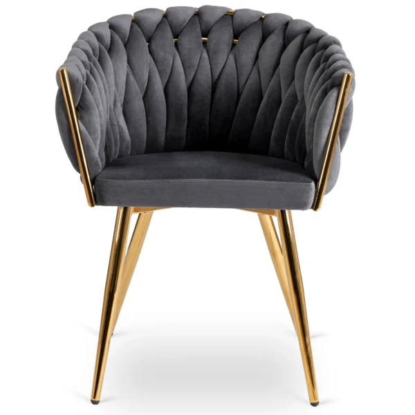 product-3094-5 Scaun CAPI Gri Velur împletit — MOBILA