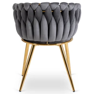 product-3094-7 Scaun CAPI Gri Velur împletit — MOBILA