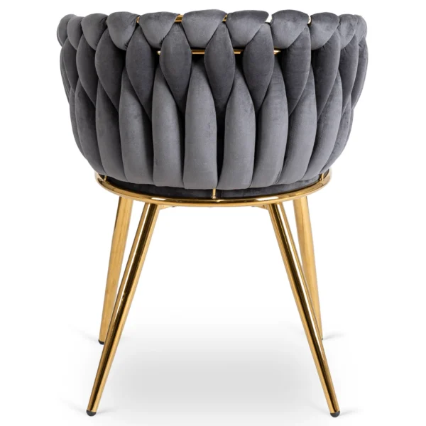 product-3094-7 Scaun CAPI Gri Velur împletit — MOBILA
