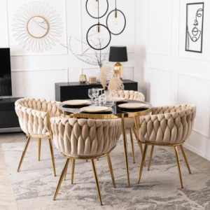 product-3095-1 Scaun din velur țesut CAPI Cream