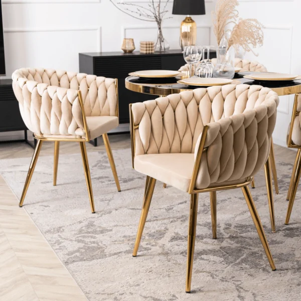 product-3095-2 Scaun din velur țesut CAPI Cream