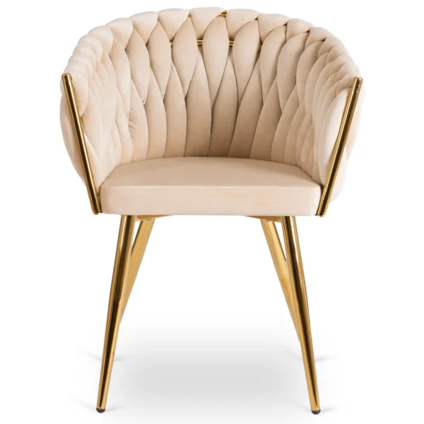 product-3095-5 Scaun din velur țesut CAPI Cream