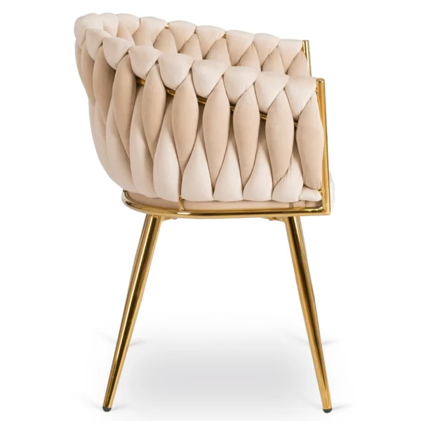 product-3095-6 Scaun din velur țesut CAPI Cream