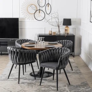 product-3102-0-1 Scaun ELENA din velur țesut gri