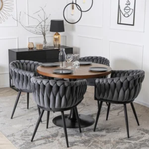 product-3102-1 Scaun ELENA din velur țesut gri