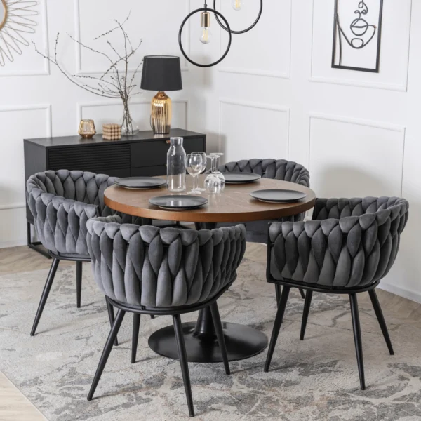 product-3102-1 Scaun ELENA din velur țesut gri