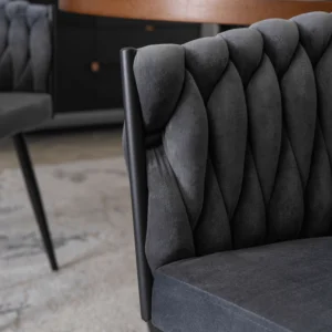 product-3102-4 Scaun ELENA din velur țesut gri