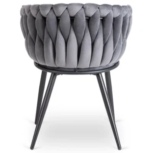 product-3102-7 Scaun ELENA din velur țesut gri