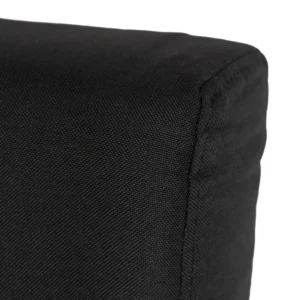 MARRY 2 Fotoliu dublu negru cu spătar rabatabil