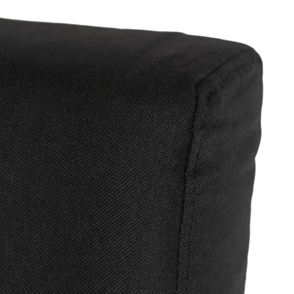MARRY 2 Fotoliu dublu negru cu spătar rabatabil