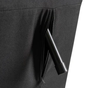 MARRY 2 Fotoliu dublu negru cu spătar rabatabil