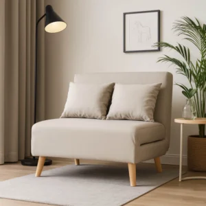 MARRY 2 Fotoliu rabatabil cu două locuri, de culoare bej