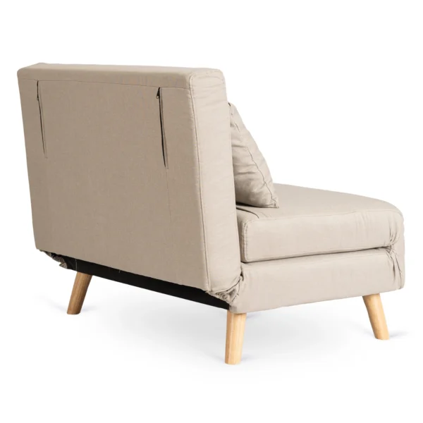 MARRY 2 Fotoliu rabatabil cu două locuri, de culoare bej