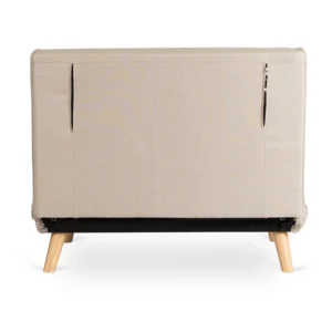 MARRY 2 Fotoliu rabatabil cu două locuri, de culoare bej