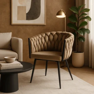 product-3113-0-1 Scaun din velur țesut ELENA bej