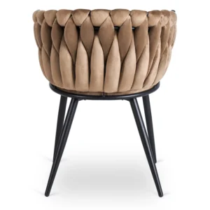 product-3113-3 Scaun din velur țesut ELENA bej