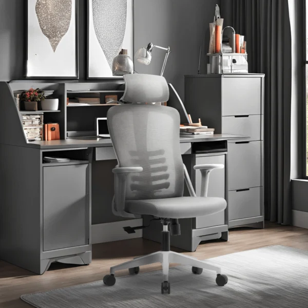 Scaun pivotant JULIET Ergonomic Gri