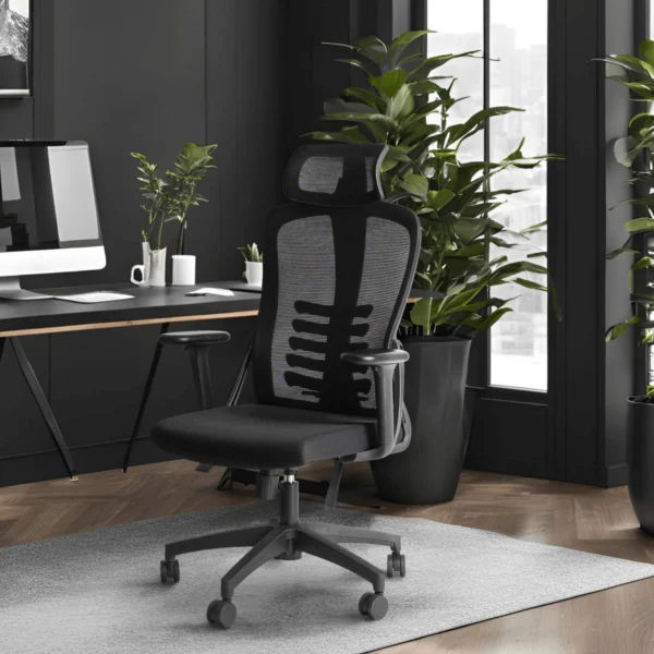 product-3115-0-1 Scaun pivotant JULIET Ergonomic Negru