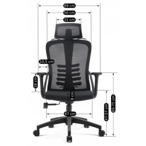 product-3115-4 Scaun pivotant JULIET Ergonomic Negru