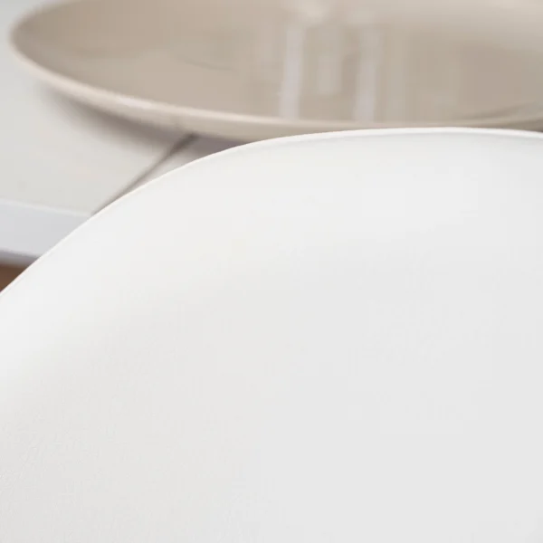 Scaun WILLY din piele ecologică albă