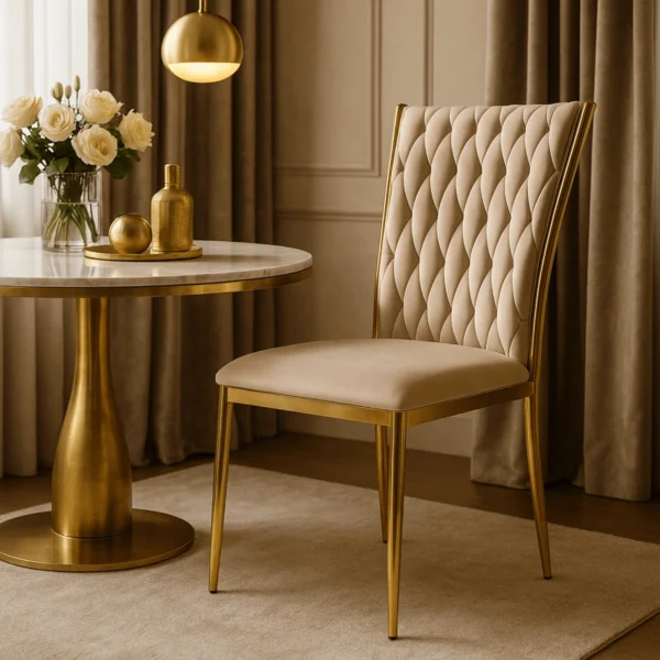 product-3125-0-1 DAN Cream împletit Velour Scaun — MOBILA