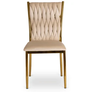 product-3125-1 DAN Cream împletit Velour Scaun — MOBILA